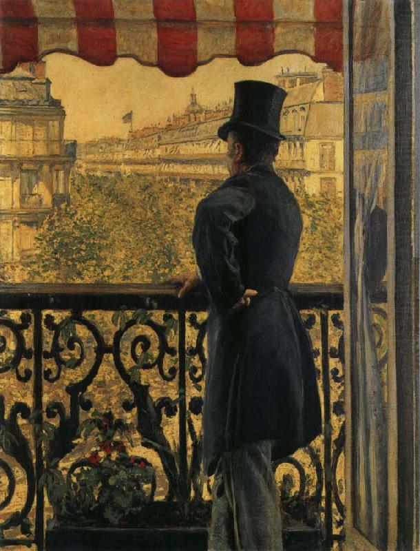 Gustave Caillebotte The view watched from  balcony